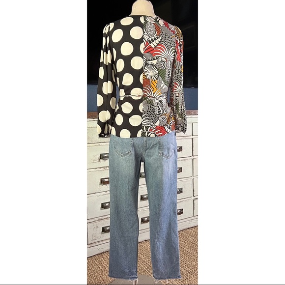 Anthropologie Farm Rio Rainforest Wrap Blouse S - Picture 13 of 16